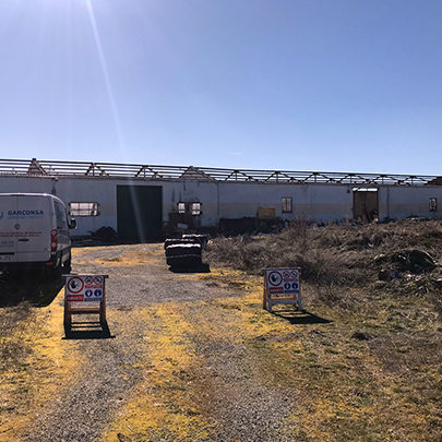 Vista exterior Nave agrícola