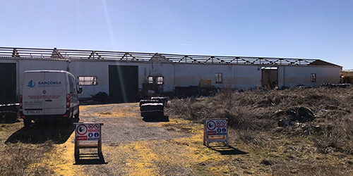 Vista exterior Nave agrícola