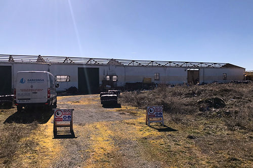 Vista exterior Nave agrícola