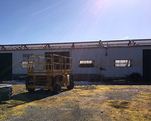 Plataforma elevadora de tijera en covarrubias burgos
