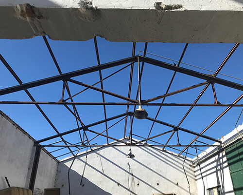 Cubierta de fibrocemento de nave agricola en palazuelos en segovia