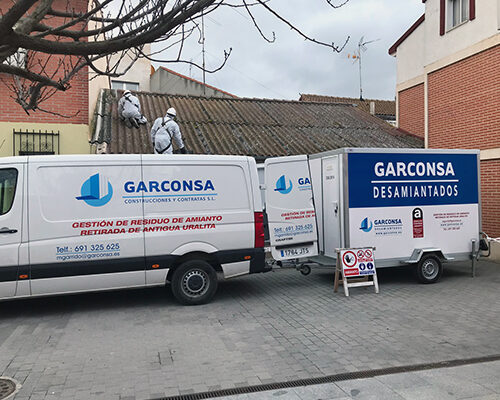 Cuellar Segovia retirada de uralita.